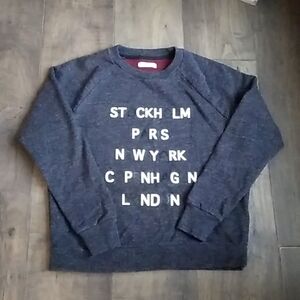 Madewell PARIS LONDON NY STOCKHOLM COPENHAGEN SWEATSHIRT WOMANS S